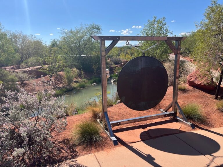 Round Gong at Red Hills Garden in St. George