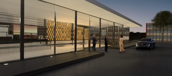 GM Vanderbilt Cadillac House with Bertoia Screen